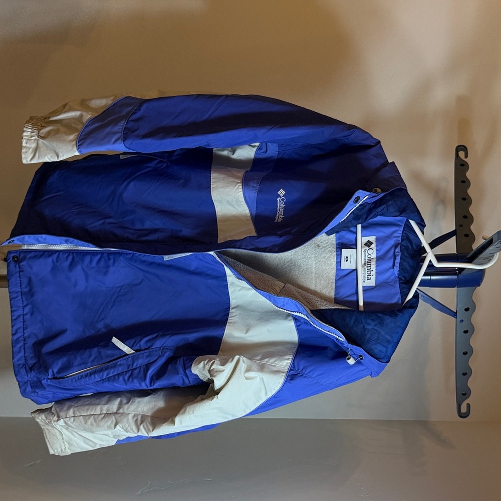 Columbia Royal Blue and Cream Jacket